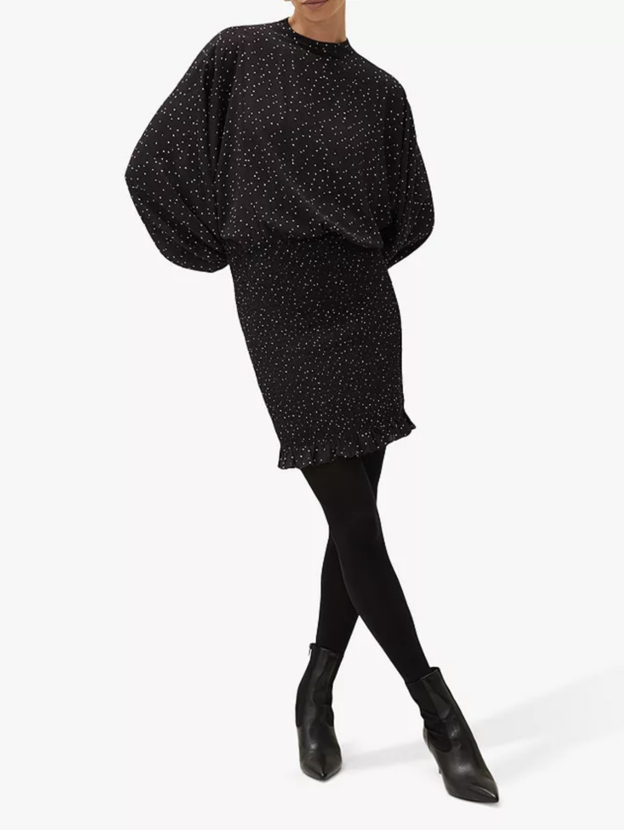 Add a touch of Christmas to an all black ensemble. (John Lewis)