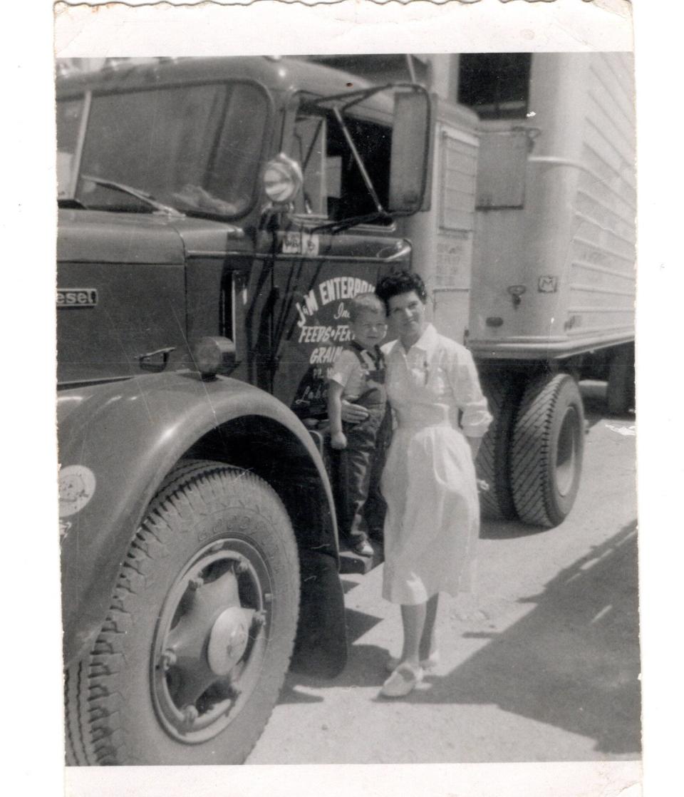 A 1957 picture of then 2-year-old Mark Wynn with his mother, Mary Parrish, in Columbia, Tenn., about two years before his parents split and his mother remarried a man Wynn said was alcoholic and abusive