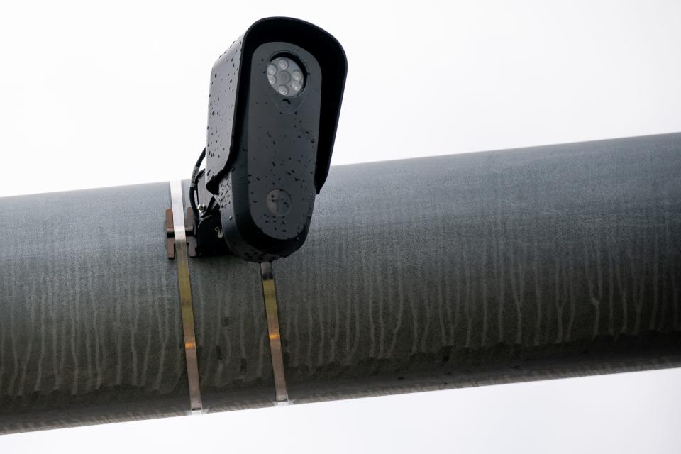 License plate readers in use at the intersection of Gallatin Pike and Old Hickory Blvd in Nashville, Tenn., Thursday, June 29, 2023.