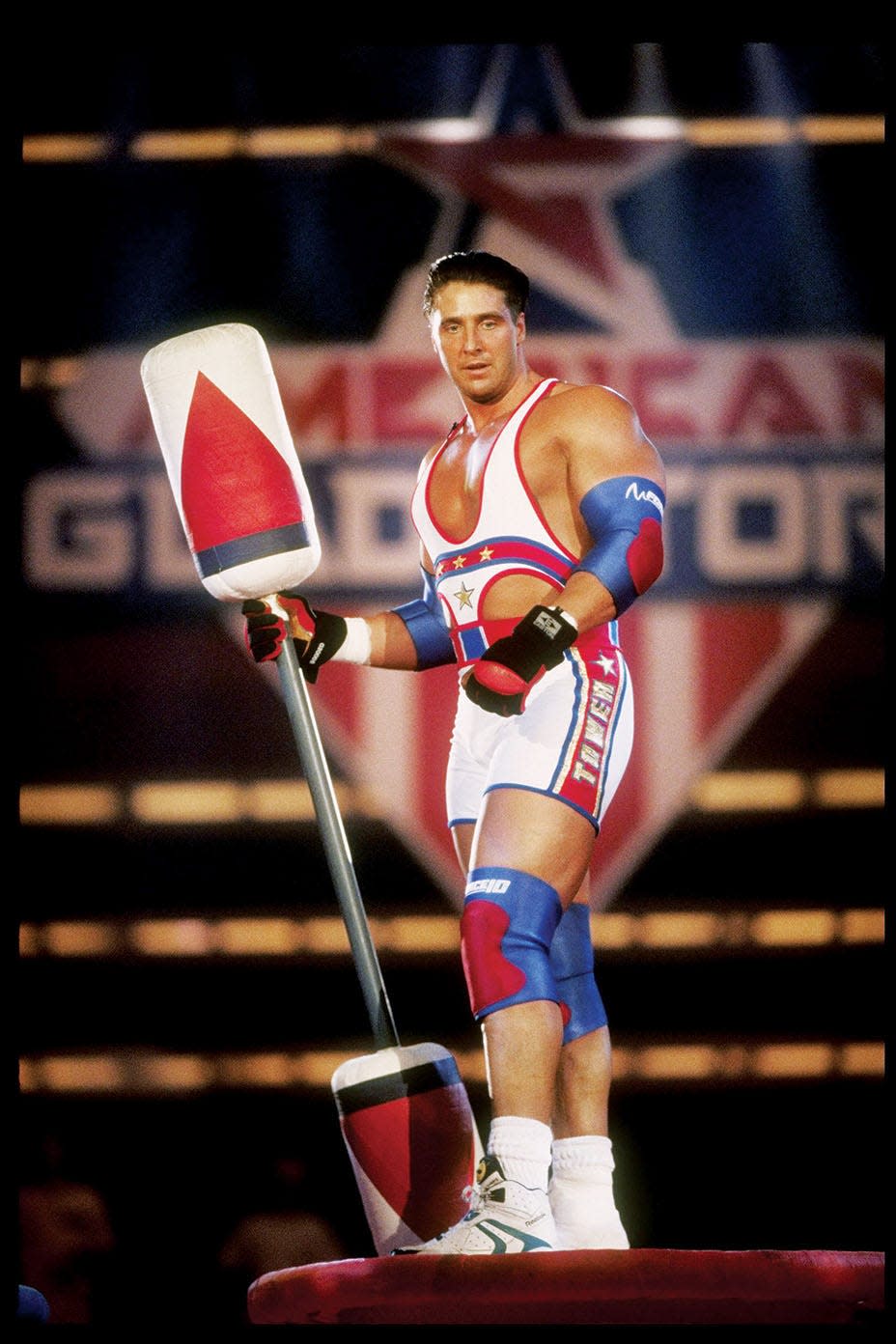 Steve Henneberry, aka Tower, appeared on American Gladiators from 1991 to 1995.