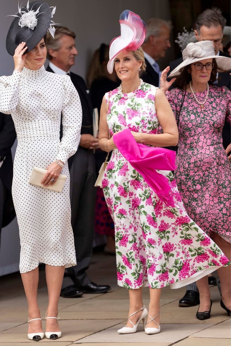 The fit and flare pink floral dress