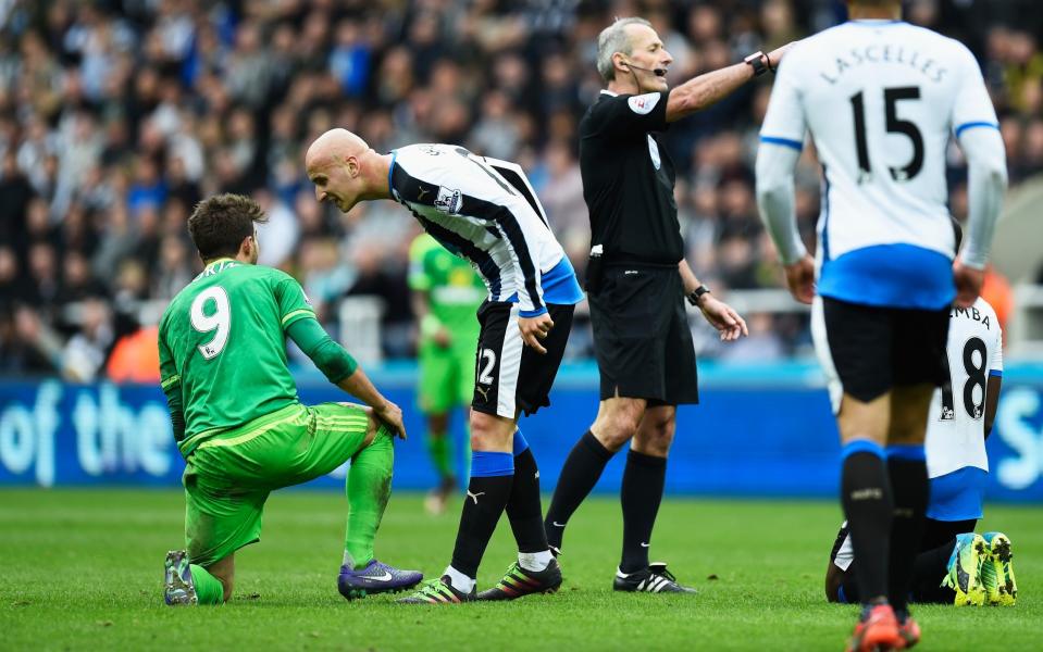 Fabio Borini (left) and Jonjo Shelvey - Sunderland and Newcastle’s toxic rivalry renewed – this is more than football