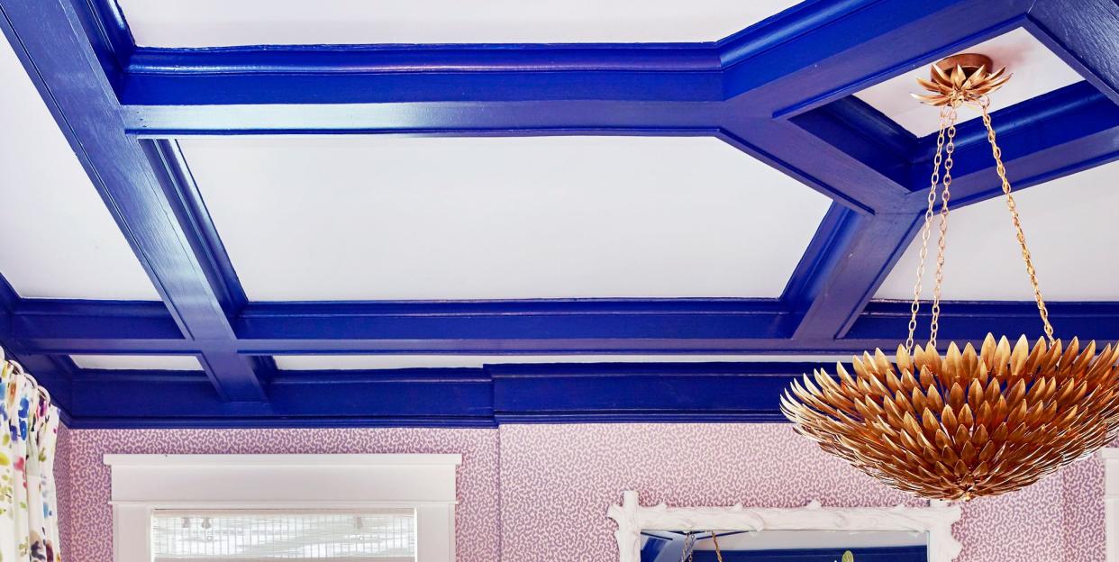 ceiling, room, interior design, furniture, blue, property, wall, living room, building, home,