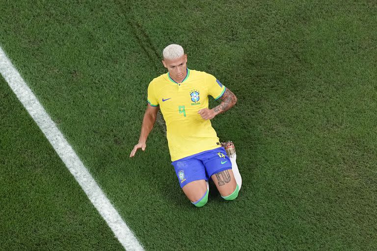Richarlison marcó tres goles para Brasil en cinco partidos, un promedio de 0,6 cada 90 minutos