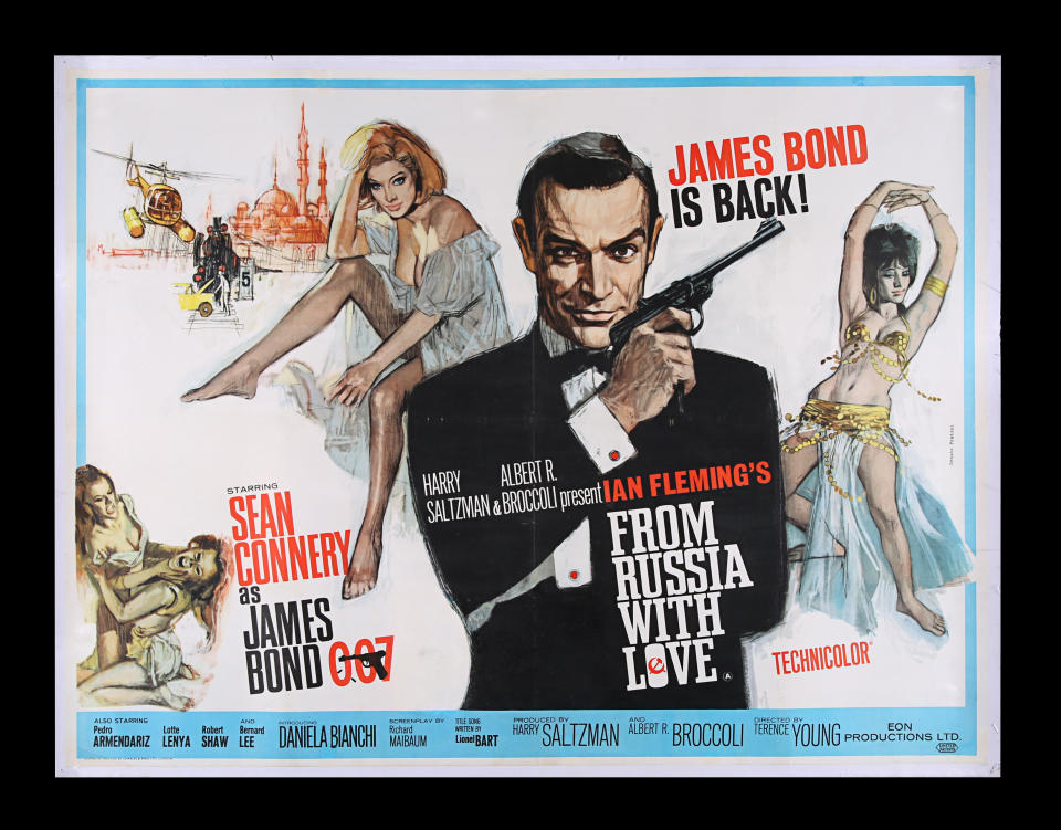 <p>JAMES BOND: FROM RUSSIA WITH LOVE (1963) - UK Quad, 1963 est. £5,000 - £6,000 (Prop Store)</p> 