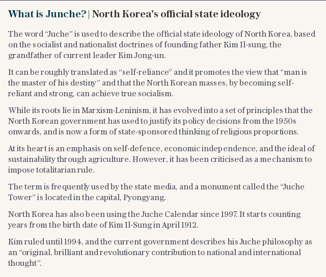 What is Junche? | North Koreas official state ideology