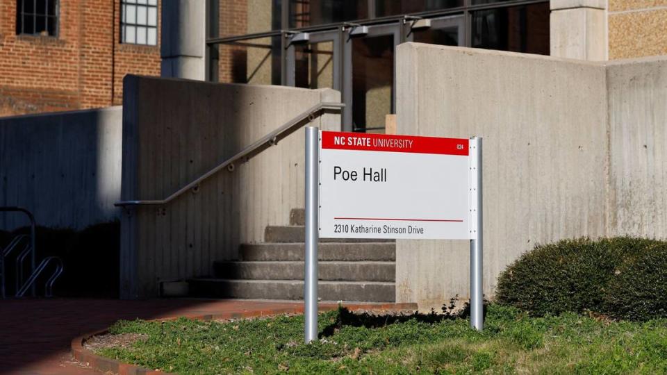 Poe Hall at N.C. State University in Raleigh, N.C., photographed Thursday, Jan. 4, 2024.
