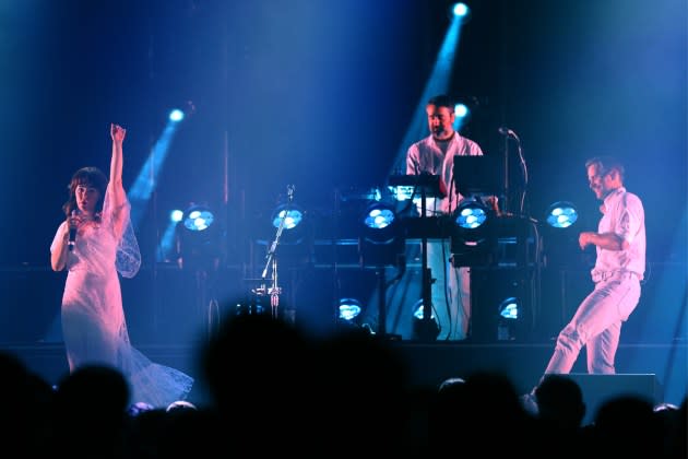 The Postal Service performing in Albany, New York in May 2024. - Credit: Mike Lawrie/Getty Images