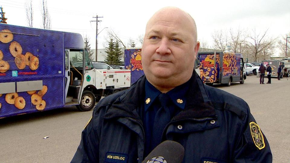 Calgary Deputy fire chief Ken Uzeloc.