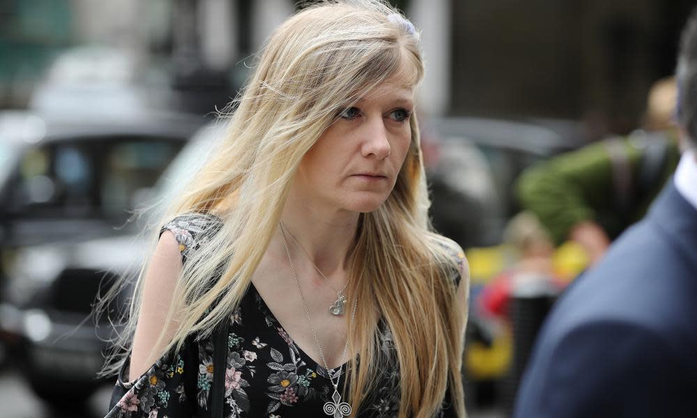 Connie Yates, the mother of Charlie Gard, at London’s high court on 26 July.