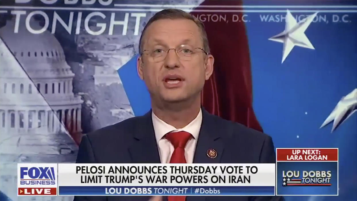 Rep. Doug Collins, R-Ga., speaks in an interview with Fox Business on Wednesday. (Screengrab via Fox)