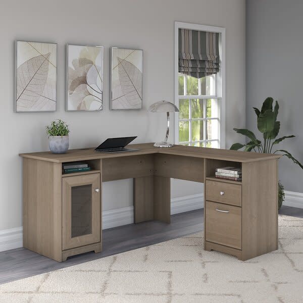 <p><a href="https://go.redirectingat.com?id=74968X1596630&url=https%3A%2F%2Fwww.wayfair.com%2Ffurniture%2Fpdp%2Fcabot-l-shape-executive-desk-w008441219.html&sref=https%3A%2F%2Fwww.popularmechanics.com%2Fhome%2Fg40444786%2Fbest-l-shaped-computer-desks%2F" rel="nofollow noopener" target="_blank" data-ylk="slk:Shop Now;elm:context_link;itc:0;sec:content-canvas" class="link rapid-noclick-resp">Shop Now</a></p><p>Cabot L-Shaped Computer Desk</p><p>$550.00</p><p>wayfair.com</p>