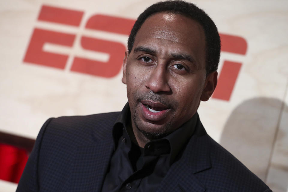 Stephen A. Smith made another cringeworthy blooper on his radio program Tuesday. (Photo by John Salangsang/Invision/AP)