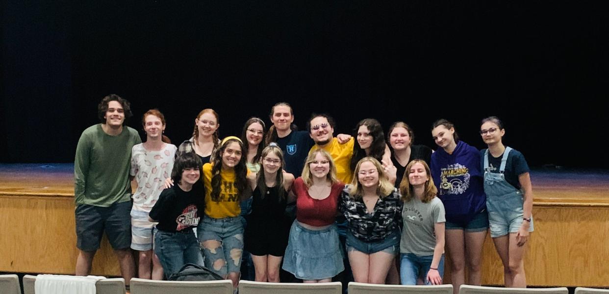 Pictured, front row, are some members of the Canton High Thespian Club: Kaitlyn Driskell, Bella Rivero, Kelsey Watson, Belle Hardy, Roxann Richardson, Alyssa Corsaw
Back: Ben Krock, Ian Walker, Jocelyn Diers, Hannah Steck, Aaron Olson, Xander Fields, Mya Matusik, Katie Jett, Dalanie Cain and Naomi Leudtke.