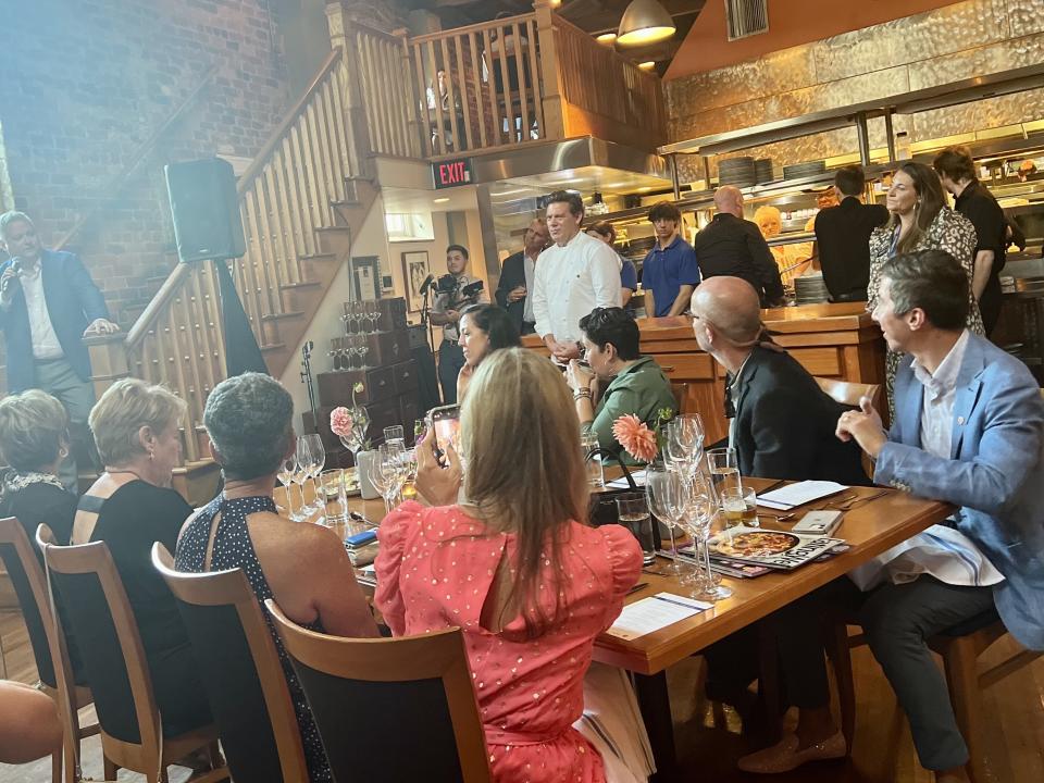 At a dinner event that was part of the Euphoria festival, Florence prepared Southern dishes like fried chicken for guests. (Photo: Terri Peters)