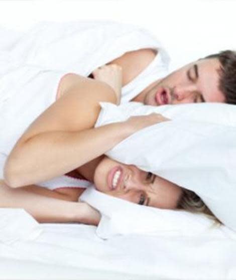 Snoring can cause sleep apnea. 