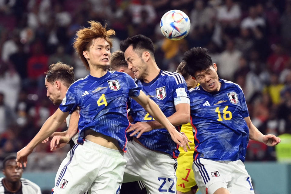 卡達世足賽E組預賽，日本爆冷打敗德國。圖片來源： REUTERS/Annegret Hilse