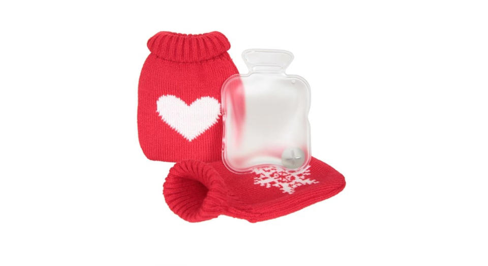 This cute compact hand warmer from Mountain Warehouse is designed like a mini hot water bottle. 