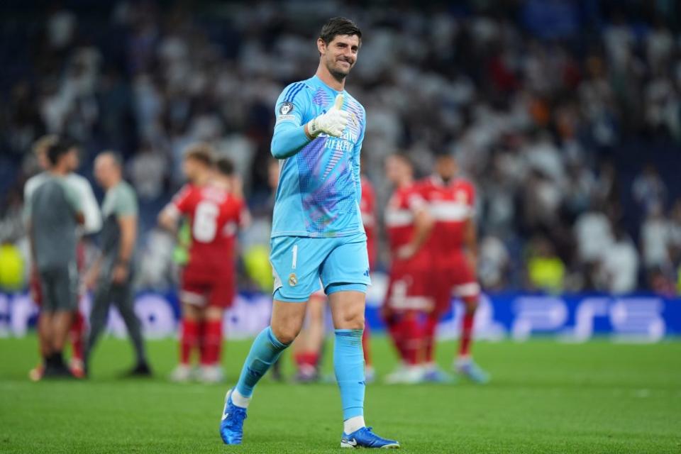 Courtois was brilliant in goal for Real Madrid. (Photo by Angel Martinez/Getty Images)