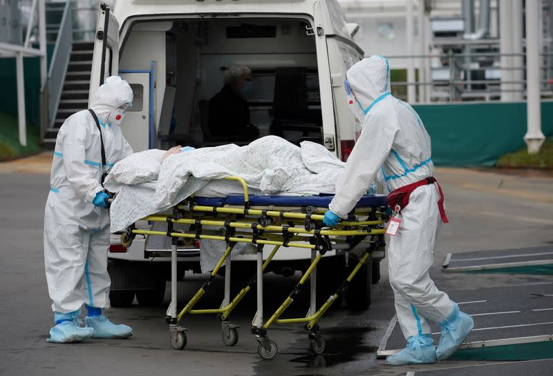 FILE PHOTO: Hospital for patients infected with the coronavirus disease (COVID-19) in Moscow