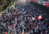 Belarusian opposition supporters protest against presidential election results in Minsk