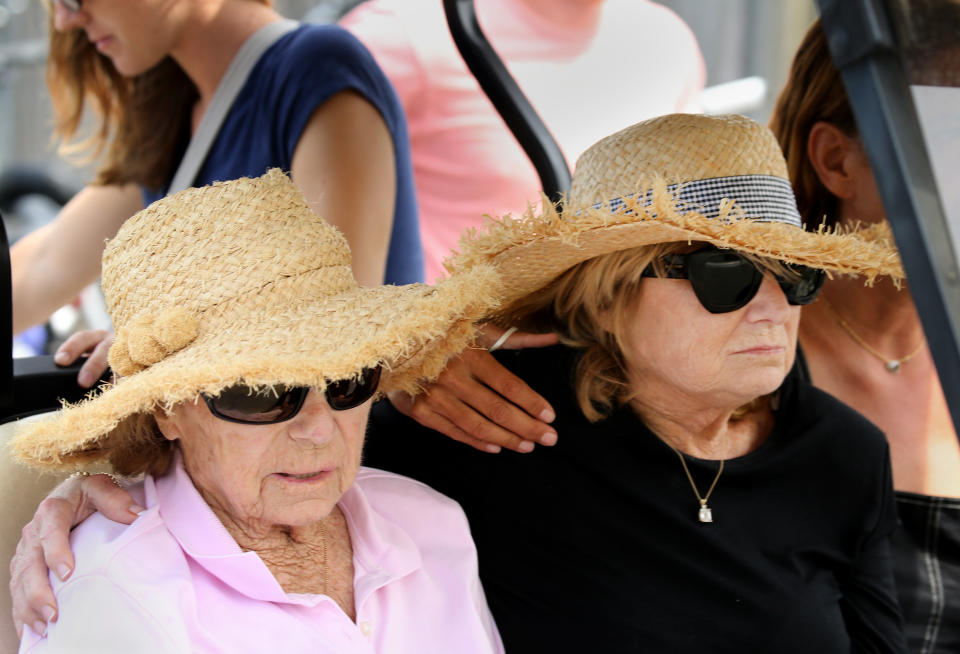 Ethel Kennedy and Courtney Kennedy Hill mourn the loss of 22-year-old  Saoirse Kennedy Hill, who died on August 1. (Photo: Getty Images)                                                                                                                                                                                                                                                                      