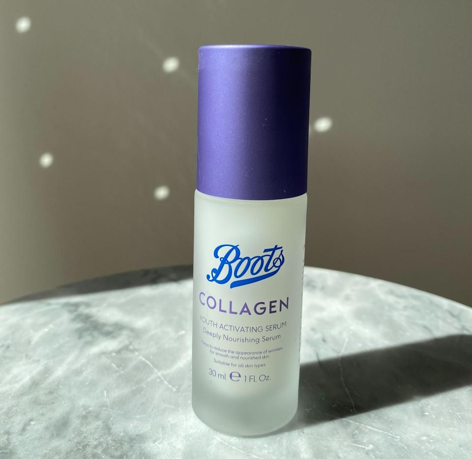 Boots's collagen range has seen incredible growth this year, with a 170% year on year sales increase. (Yahoo Life UK)