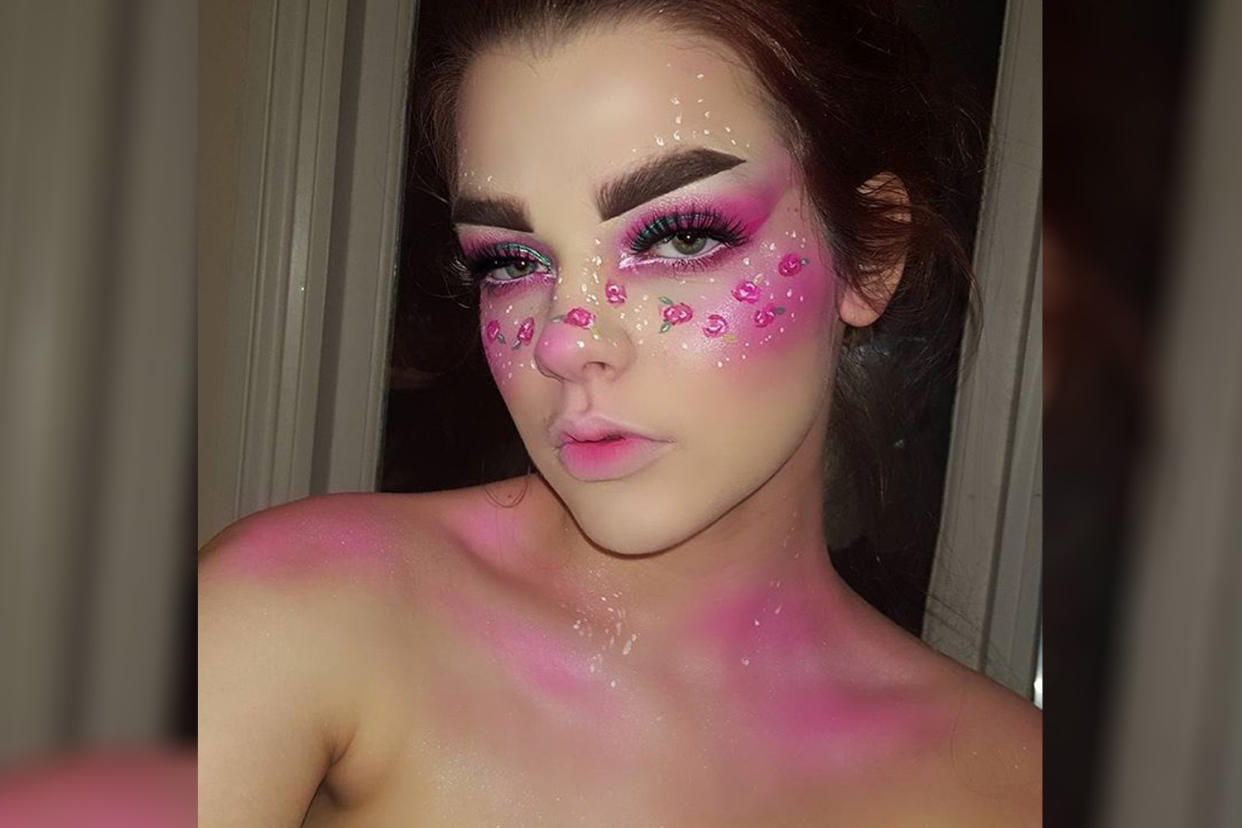 Self-taught artist Bronya Humphreys covers up her eczema with makeup masterpieces. (Photo: Instagram/bronya_h)