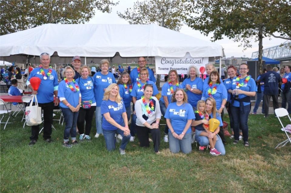 Towne Properties at Light the Night Walk event.