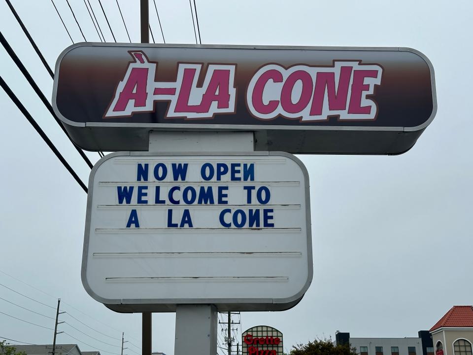 A-La Cone on May 15, 2024, located at 12501 Coastal Highway in Ocean City, Maryland.