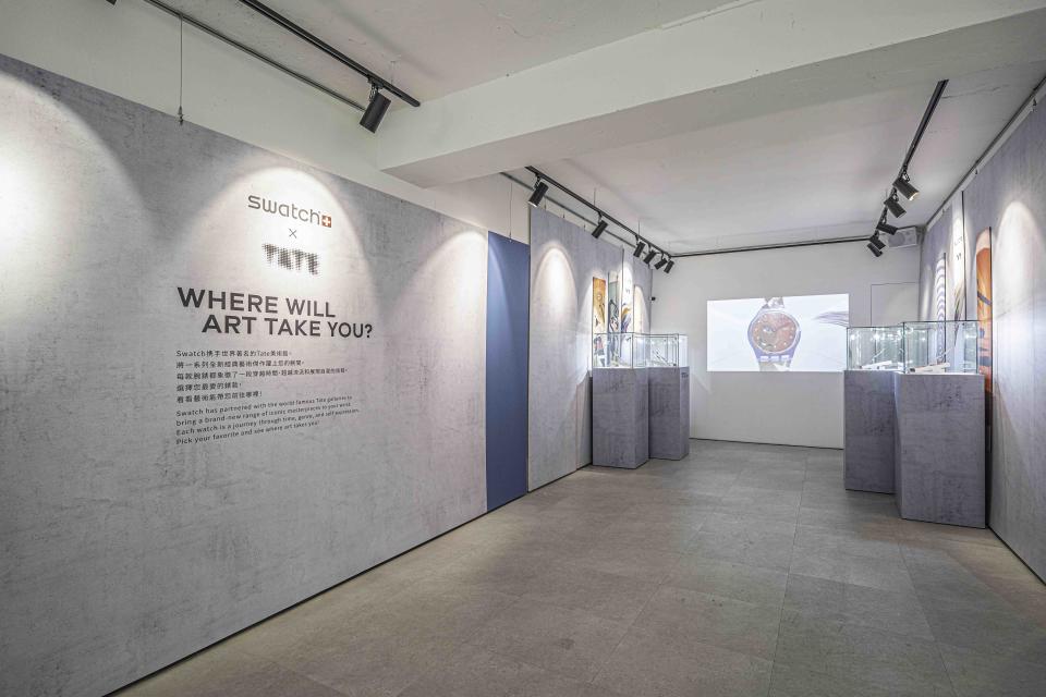 期間限定展示 Swatch  x  Tate Gallery 系列藝術腕錶。圖片來源:SWATCH