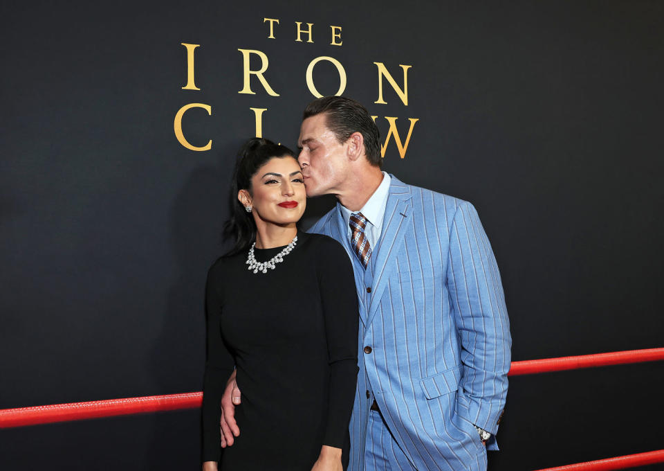 Shay Shariatzadeh and John Cena  (Stewart Cook / Getty Images for A24)