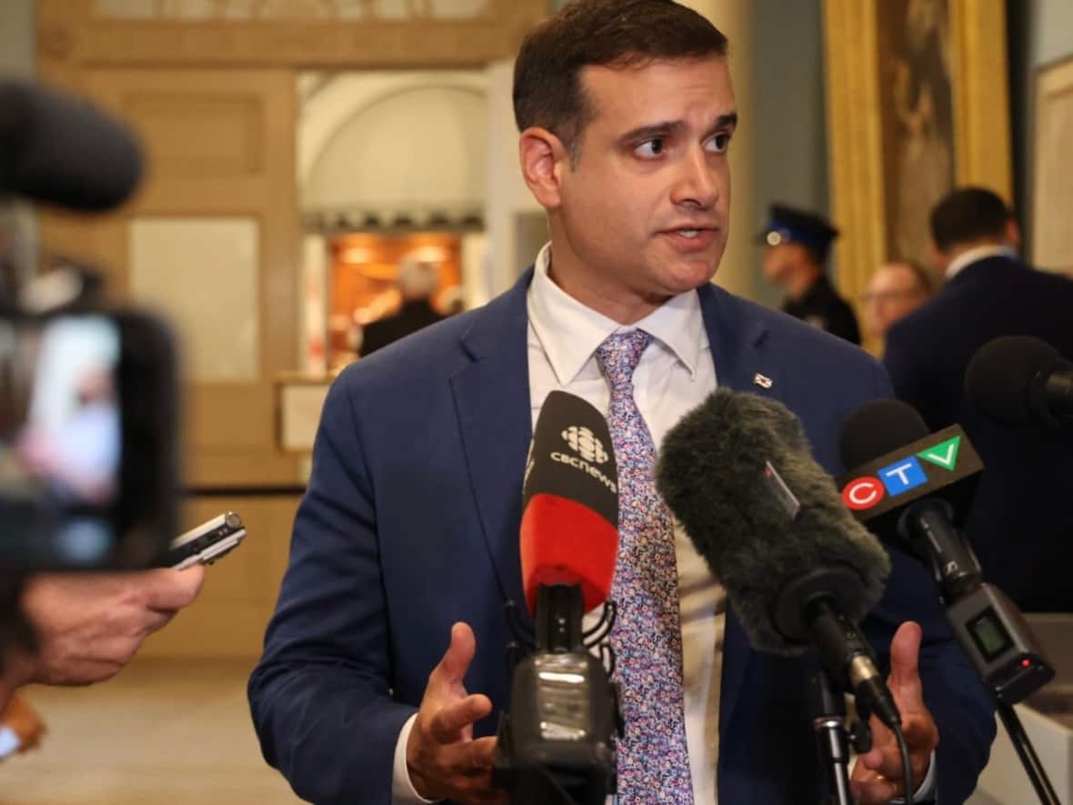 Liberal Leader Zach Churchill says his caucus has agreed to reduce the use of filibustering in exchange for the government shortening the long sittings scheduled at the legislature in Halifax.  (Jeorge Sadi/CBC - image credit)