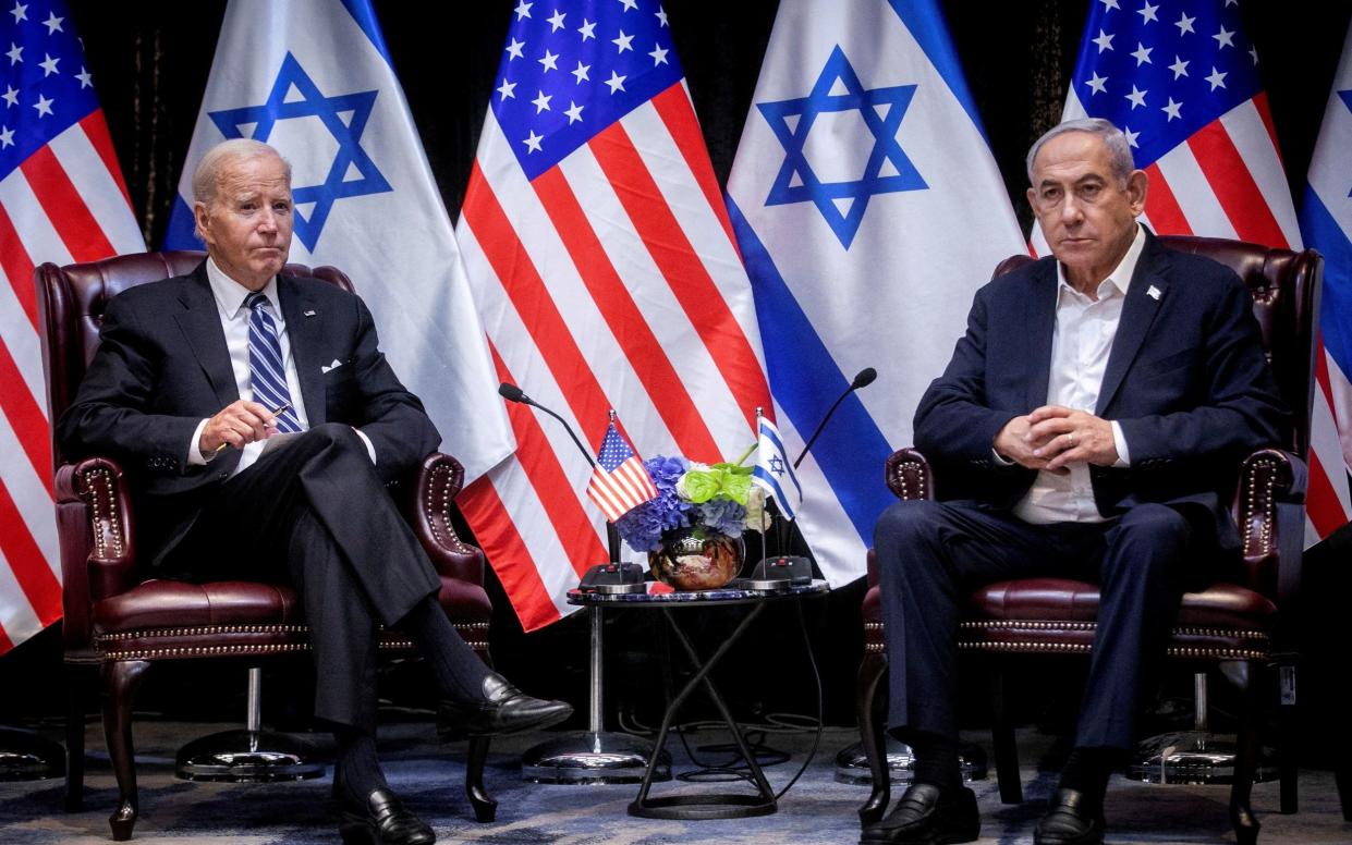 U.S. President Joe Biden and Israeli Prime Minister Benjamin Netanyahu,