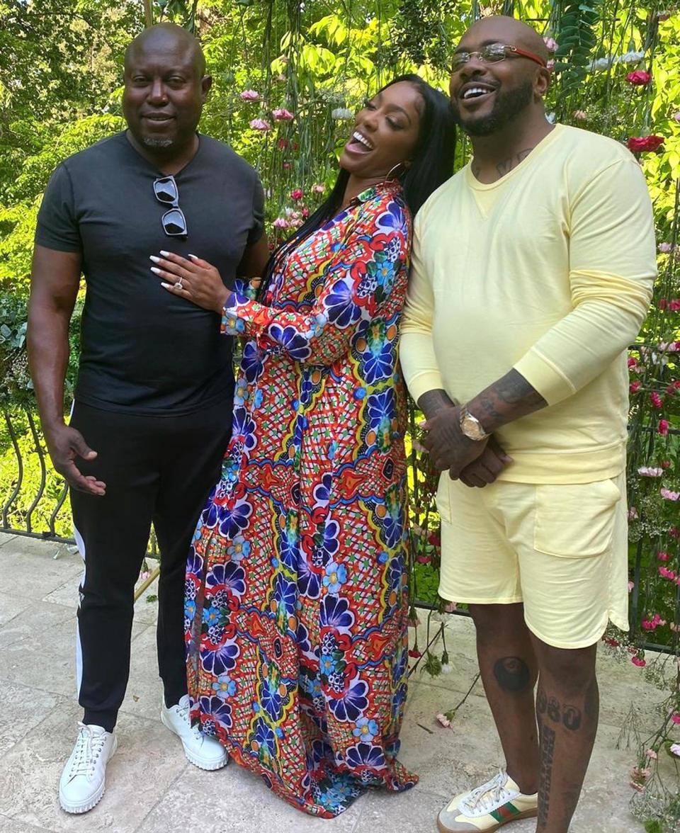 <p>The Mother's Day celebration continued with sweet pics of Guobadia and McKinley showering mom to 2-year-old <a href="https://people.com/parents/rhoa-porsha-williams-welcomes-daughter/" rel="nofollow noopener" target="_blank" data-ylk="slk:Pilar Jhena;elm:context_link;itc:0;sec:content-canvas" class="link ">Pilar Jhena</a> with love. McKinley and Williams welcomed Pilar just three months before their split.</p>