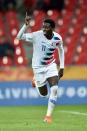 <p>Age: 22</p><p>Hometown: Rosedale, New York</p><p>Club team: Lille</p><p>Position: Forward</p><p>Fun fact: His dad, George Weah, was the first African player to win the Ballon d’Or, soccer's top award. George played for Liberia, and went on to have a career in politics—he is currently the President of Liberia. Tim was eligible to represent the United States, France, Jamaica (his mom his Jamaican), or Liberia, but picked the U.S.</p><p>Instagram: <a class="link " href="https://www.instagram.com/timothyweah/" rel="nofollow noopener" target="_blank" data-ylk="slk:@timothyweah;elm:context_link;itc:0;sec:content-canvas">@timothyweah</a></p>