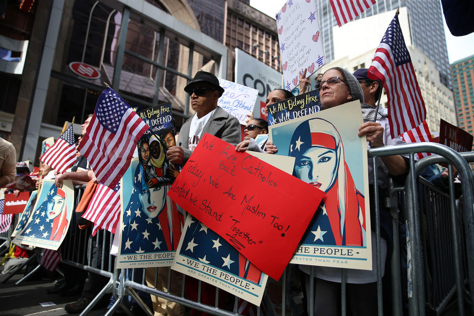 ‘I am a Muslim too’ rally in Times Square