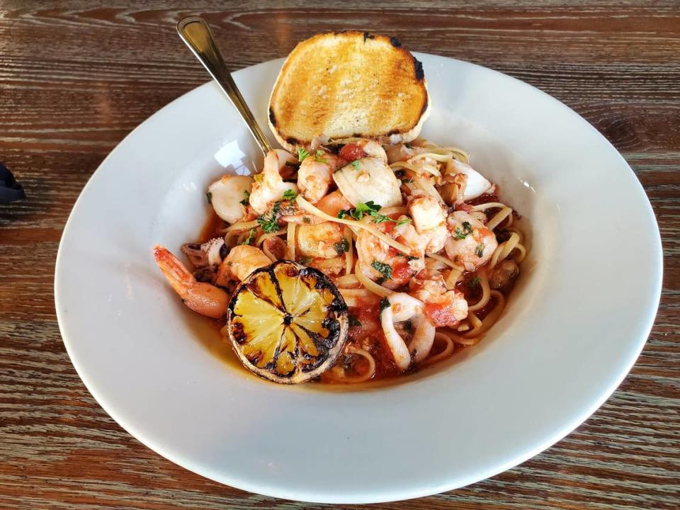 The seafood linguine at Bella Notte is a favorite with customers.