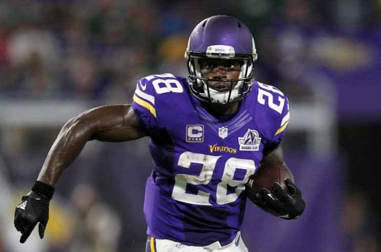 Adrian Peterson is mulling over a potential move to New Orleans. (AP) 