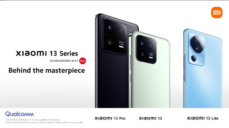 小米推出 Xiaomi 13 Series，其中Xiaomi 13 Pro、Xiaomi 13。（圖／小米提供）