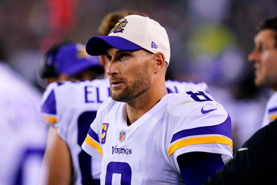 Kirk Cousins will lead the Vikings against the Saints on Sunday (Associated Press)