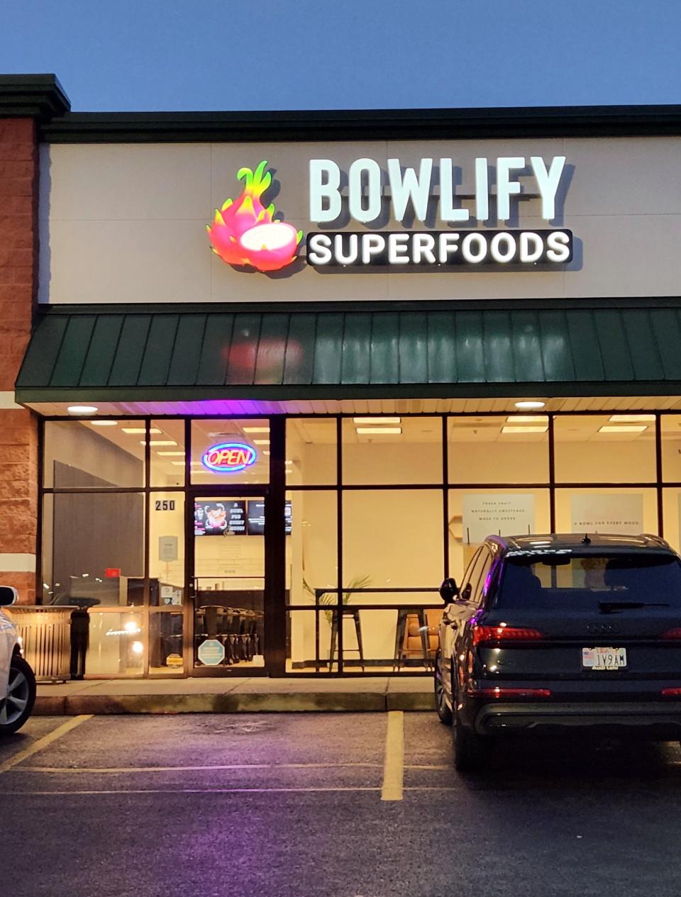 Bowlify Superfoods is located on Burkhardt Road in Evansville.