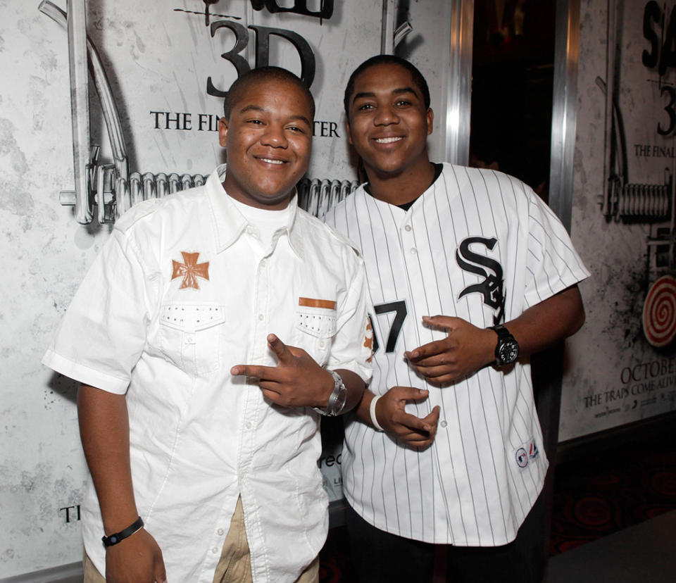 Saw 3D LA Premiere 2010 Kyle Massey Christopher Massey