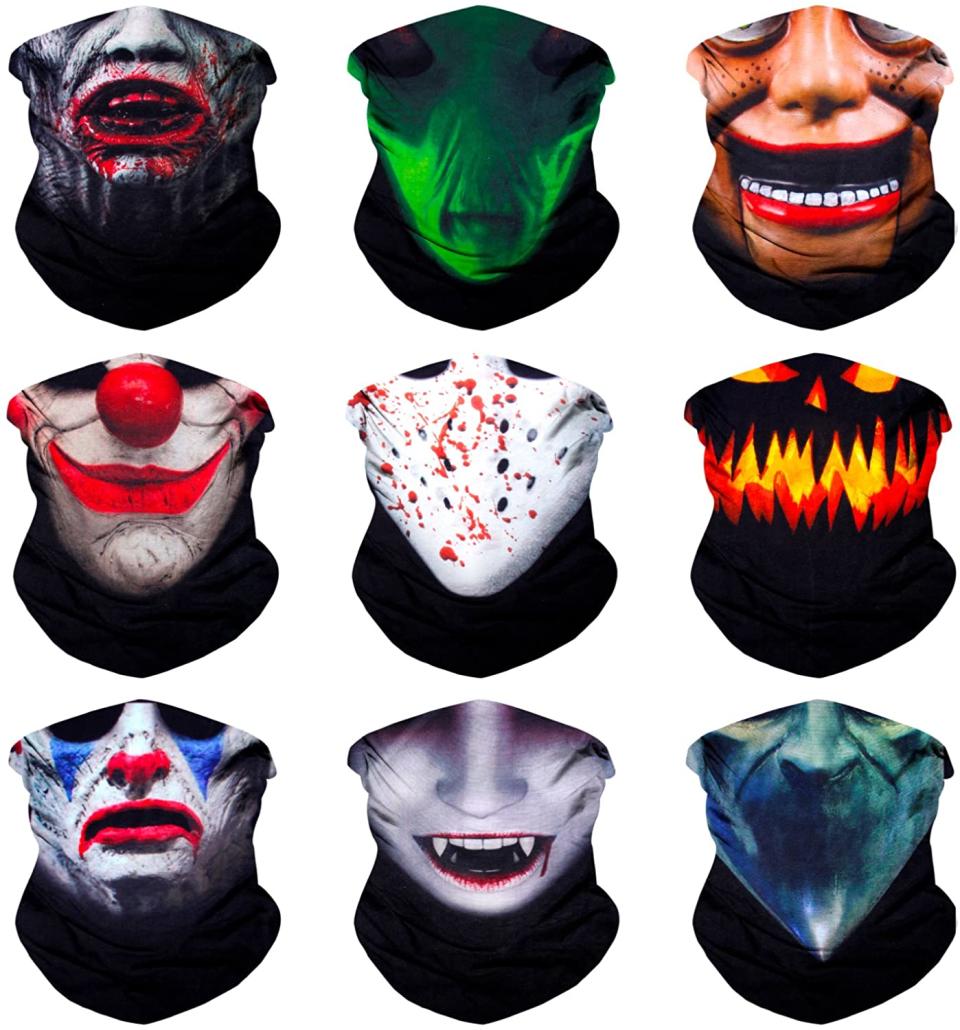 halloween face mask bandana, best Halloween face masks, Halloween face masks