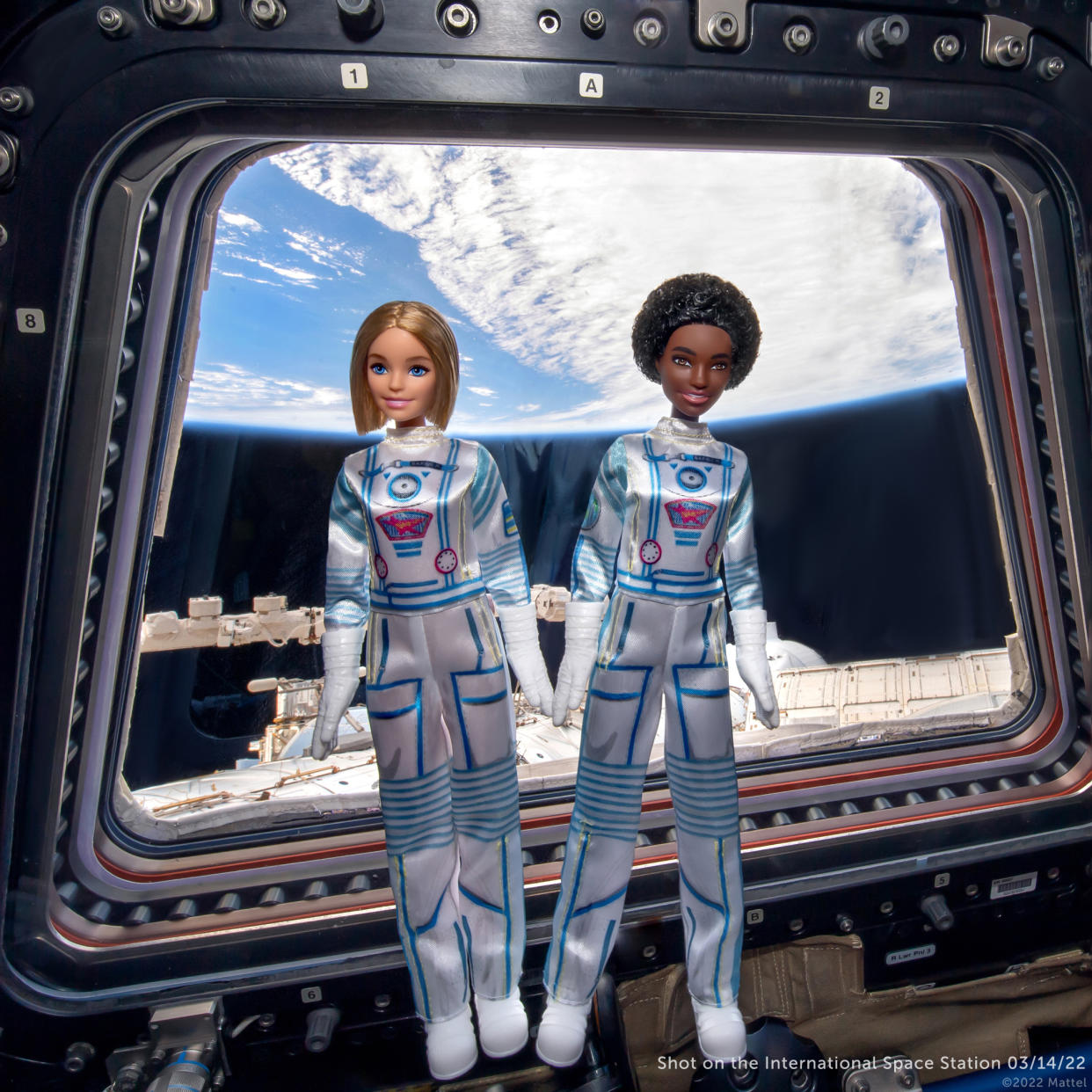 Barbie's Space Discovery dolls and playsets hit stores on April 14. In advance of the launch, two Barbie dolls visited outer space. (Photo: Mattel)