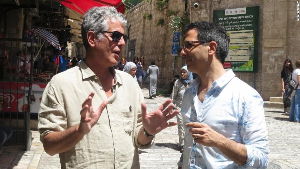 Top chefs: Anthony Bourdain and Yotam Ottolenghi in Jerusalem in 2013
