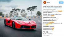 <p>Im echten Leben ein Statusobjekt, im Netz nur auf den hinteren Rängen. Auf 4,6 Millionen Follower bringt es Ferrari.<br> (Bild: instagram.com/ferrari) </p>