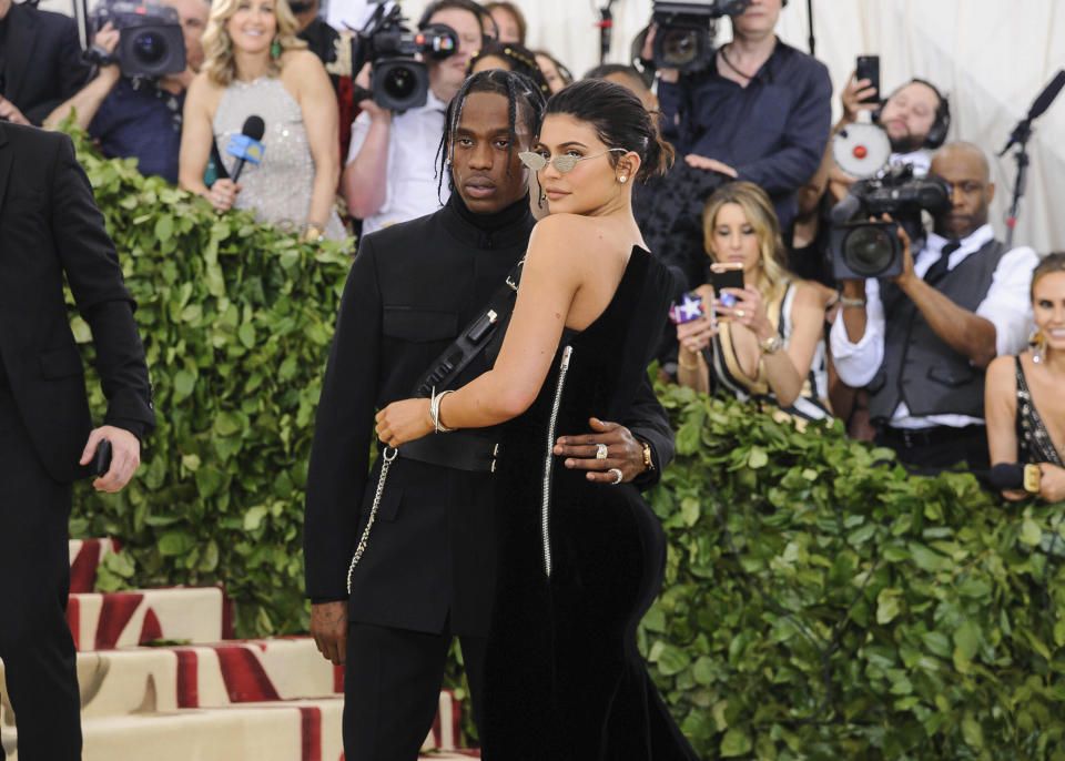 Photo by: ESBP/STAR MAX/IPx 2023 1/7/23 Kylie Jenner and Travis Scott have reportedly split. STAR MAX File Photo: 5/6/19 Kylie Jenner and Travis Scott at the 2019 Costume Institute Benefit Gala celebrating the opening of 