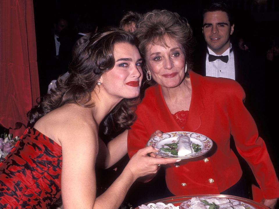 Brooke Shields and Barbara Walters in 1991.