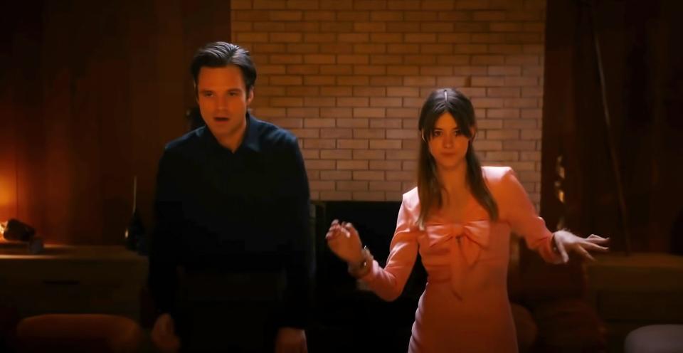 Sebastian Stan and Daisy Edgar-Jones dancing